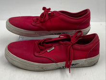 Load image into Gallery viewer, Vans Boys Atwood 500714 Red Round Toe Low Top Lace-Up Tennis Shoes Size 7