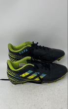 Load image into Gallery viewer, Adidas Mens Copa Sense.4 FxG GW3583 Black Green Blue Soccer Cleats Size 6.5