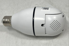 Load image into Gallery viewer, White 360 Degree Pan And Tilt 1080p WiFi Smart Bulb Security Camera Not Tested