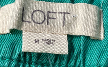Load image into Gallery viewer, Loft Womens Green Slash Pockets Drawstring Waist Emory Mom Shorts Size Medium