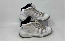 Load image into Gallery viewer, Nike Boys Air Jordan 11 Retro 378039-104 White Blue Sneaker Shoes Size 2Y