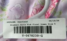 Load image into Gallery viewer, Blueberi Boulevard Girls Pink Floral Sleeveless Back Keyhole Summer Dress Size 5