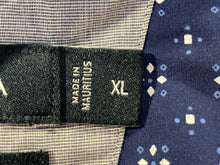 Load image into Gallery viewer, Nautica Mens Blue White Geometric Cotton Classic Fit Button-Up Shirt Size XL