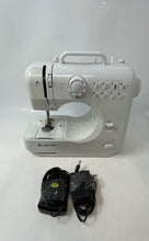 Load image into Gallery viewer, Lil Sew & Sew White Portable Electric Sewing Machine Powers On