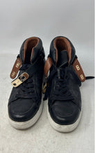 Load image into Gallery viewer, Coach Womens Richmond Black Leather Turn Lock Lace-Up Sneakers Shoes Size 8.5B