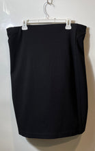 Load image into Gallery viewer, Ann Taylor Womens Black Flat Front Knee Length Straight & Pencil Skirt Size XL