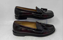 Load image into Gallery viewer, Cole Haan Mens Pinch Burgundy Leather Tassel Slip-On Loafer Shoes Size 8