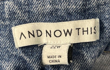 Load image into Gallery viewer, And Now This Womens Blue Denim Stretch Medium Wash Straight Leg Jeans Size 22W