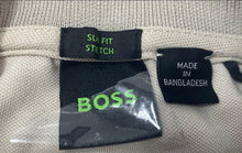 Load image into Gallery viewer, Hugo Boss Mens Beige Short Sleeve Collared Slim Fit Stretch Polo Shirt Size M