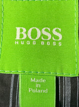 Load image into Gallery viewer, Boss Hugo Boss Mens Black Gray Plaid Notch Lapel Two-Button Blazer Size 46R