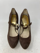 Load image into Gallery viewer, Michael Kors Womens Brown Almond Toe Stiletto Mary Jane Heels Size 9.5M