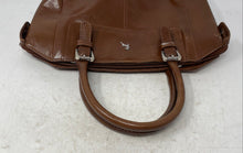 Load image into Gallery viewer, Ashwood Womens Brown Leather Double Handles Inner Pockets Bottom Studs Tote Bag