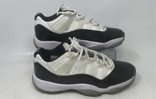 Load image into Gallery viewer, Nike Womens Air Jordan 11 Retro Low White Black Lace-Up Sneaker Shoes Size 8.5