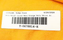 Load image into Gallery viewer, Polo Ralph Lauren Mens Orange Cotton Short Sleeve Classic Fit Polo Shirt Sz L/G