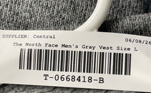 Load image into Gallery viewer, The North Face Mens Gray Sleeveless Pockets Full-Zip Vest Size Large