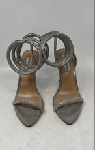 Load image into Gallery viewer, Steve Madden Womens Bali Silver Rhinestone High Heel Strappy Sandals Size 7M