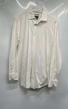 Load image into Gallery viewer, Bugatchi Mens White Oooh Cotton Tech Long Sleeve Button-Up Shirt Size Medium