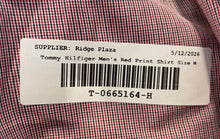 Load image into Gallery viewer, Tommy Hilfiger Mens Red Printed Custom Fit Button-Up Shirt Size Medium