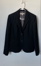 Load image into Gallery viewer, Nine West Womens Black Long Sleeve Notch Lapel Two-Button Blazer Size 8