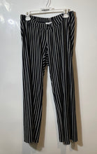Load image into Gallery viewer, Stizzoli Italy Womens Black White Striped Straight Leg Dress Pants Size 52