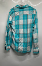 Load image into Gallery viewer, Guess Mens Multicolor Plaid Cotton Long Sleeve Collared Button-Up Shirt Size L/G