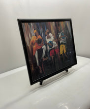 Load image into Gallery viewer, African American Band Playing Music Drums Guitar Framed Wall Decor Art Print