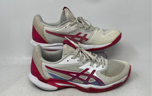 Load image into Gallery viewer, Asics Womens Solution Speed FF 3 White Red Lace-Up Sneaker Shoes Size 10.5