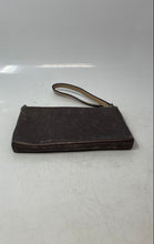 Load image into Gallery viewer, Michael Kors Womens Gray Signature Print Outer Pocket Zipper Wristlet Wallet