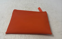 Load image into Gallery viewer, Lacoste Womens Orange Turkish Airlines Zip Top Lined Amenity Travel Pouch Wallet