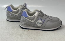Load image into Gallery viewer, New Balance Girls 574 Bungee ID574FR1 Gray Purple Sneakers Shoes Size 10 W