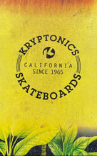 Load image into Gallery viewer, Kryptonics Brown Yellow Green Tropical Palm Leaf Graphic Longboard Cruiser