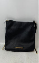 Load image into Gallery viewer, Steve Madden Womens Black Pebbled Leather Adjustable Strap Zip Top Crossbody Bag