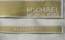 Load image into Gallery viewer, Michael Kors Mens White Cotton Long Sleeve Regular Fit Dress Shirt Sz L 16 34/35