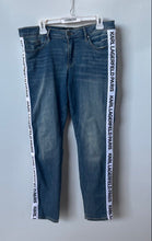 Load image into Gallery viewer, Karl Lagerfeld Womens Blue Medium Wash Pockets Denim Straight Leg Jeans Size 14