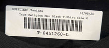 Load image into Gallery viewer, True Religion Mens Black Graphic Print Cotton Short Sleeve T-Shirt Size Medium