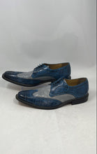 Load image into Gallery viewer, Giorgio Brutini Mens Gray And Blue Leather Wingtip Oxford Dress Shoes Size 12 M