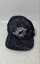Load image into Gallery viewer, New Era Mens Multicolor Miami Dolphins Crucial Catch Snapback Football Cap M/L