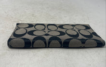 Load image into Gallery viewer, Coach Womens Black Signature Leather Trim Bifold Checkbook Wallet