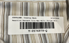 Load image into Gallery viewer, Kenneth Cole Reaction Mens Multicolor Striped Long Sleeve Dress Shirt Size XL