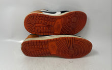 Load image into Gallery viewer, Nike Mens Jordan 1 Low 553558-128 Orange Black Lace-Up Sneaker Shoes Size 12