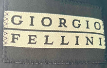 Load image into Gallery viewer, Giorgio Fellini Mens Gray Striped Long Sleeve Collared Two-Button Blazer Size 40