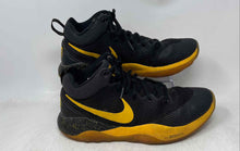 Load image into Gallery viewer, Nike Mens Zoom Rev Black Yellow Lace-Up Basketball Sneaker Shoes Size 11