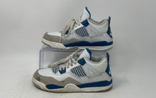 Load image into Gallery viewer, Nike Kids Jordan 4 Retro BQ7669-141 White Blue Sneaker Shoes Size 2.5Y