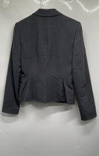 Load image into Gallery viewer, Calvin Klein Womens Gray Notch Collar Long Sleeve Two-Button Blazer Size 4