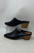 Load image into Gallery viewer, Universal Thread Womens Tara Black Leather Slip-On Block Heel Mule Shoes Size 10