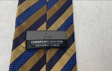 Load image into Gallery viewer, Arturo Calle Mens Multicolor Striped Silk Adjustable Pointed Tie One Size