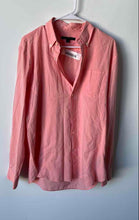 Load image into Gallery viewer, John Varvatos Mens Orange Cotton Long Sleeve Regular Fit Button-Up Shirt Size M