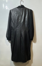 Load image into Gallery viewer, Calvin Klein Womens Black Long Sleeve Neck Tie Back Zip Sheath Dress Size 6