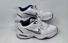 Load image into Gallery viewer, Nike Mens Air Monarch IV 416355-102 White Blue Lace-Up Sneakers Shoes Size 8.5