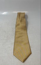 Load image into Gallery viewer, Michael Kors Mens Yellow Geometric Keeper Loop Formal Designer Tie